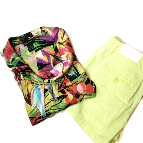 Spense tropical print sleeveless top, S - Picture 2 of 8